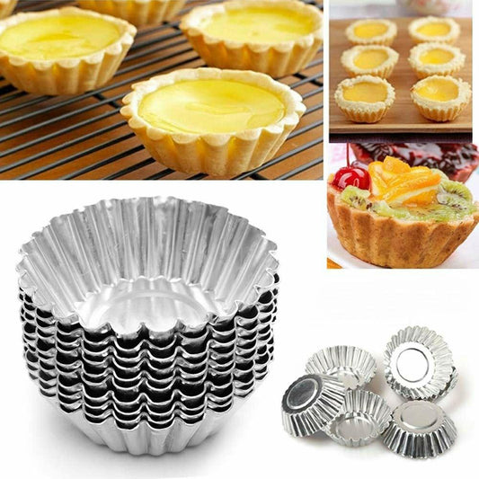 Disposable tin foil egg tart cup pudding cup